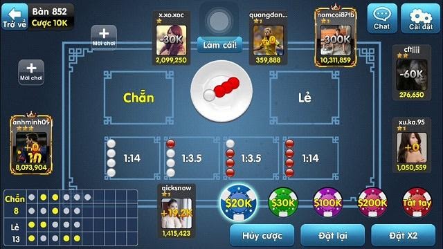 Game xóc đĩa online